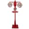6ft. Lighted Red & Gold Musical Double Christmas Street Lamp